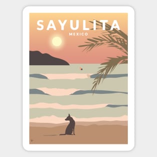 Sayulita, Mexico Travel Poster Sticker